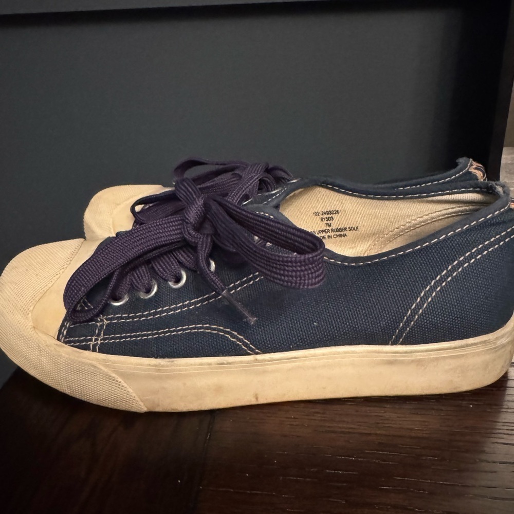 J. Crew Navy Sneakers